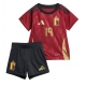 Belgia Johan Bakayoko #19 Echipament de Fotbal Replică European 2024 Copii Acasa (+ Șorturi)